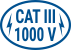 CAT III - 1000V
