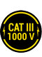 CAT III - 1000 V